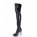 New Style Classical Black Fashion Knight Boots (HS17-078)